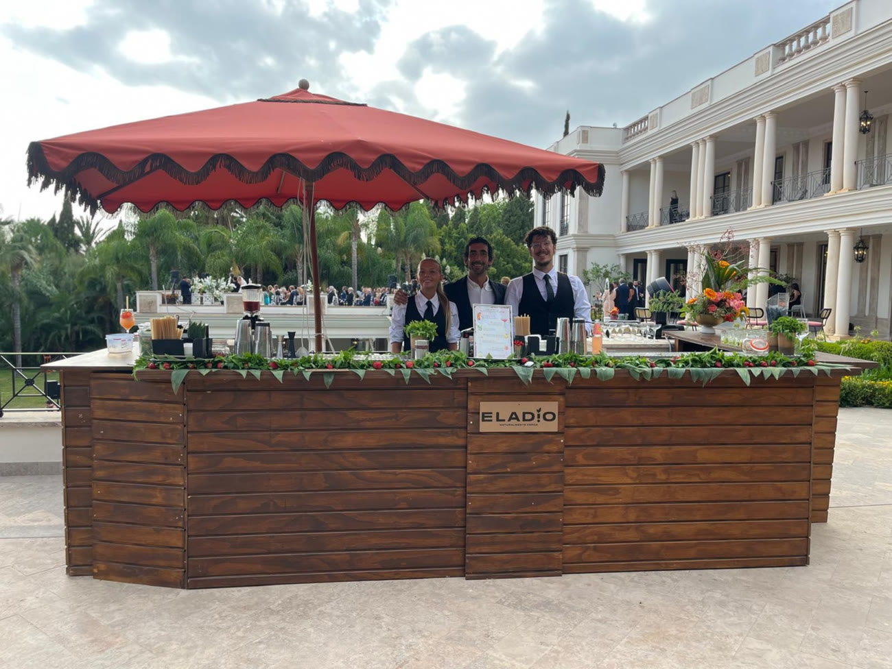 Barra profesional de Solo Cocktail en un evento de hotel